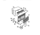 White-Westinghouse AC057N7A1 cabinet, front, wrapper diagram