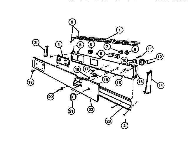 Control panel, cook-master, thermostat, switches