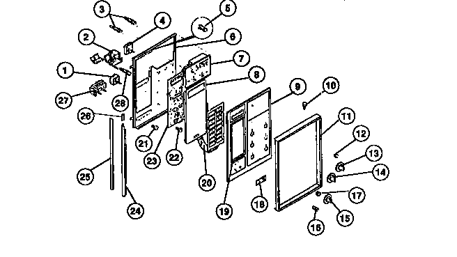 Upper control panel