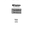 Frigidaire AR18NS5N1 front cover diagram