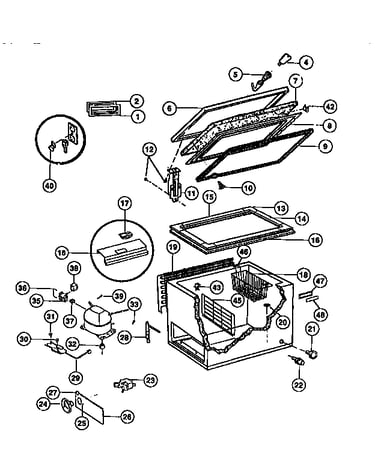 Cabinet exterior & interior