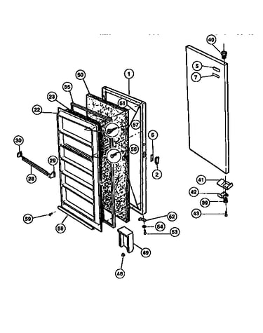 Freezer door