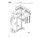 Frigidaire FRT21JRBD1 cabinet, fan assembly diagram