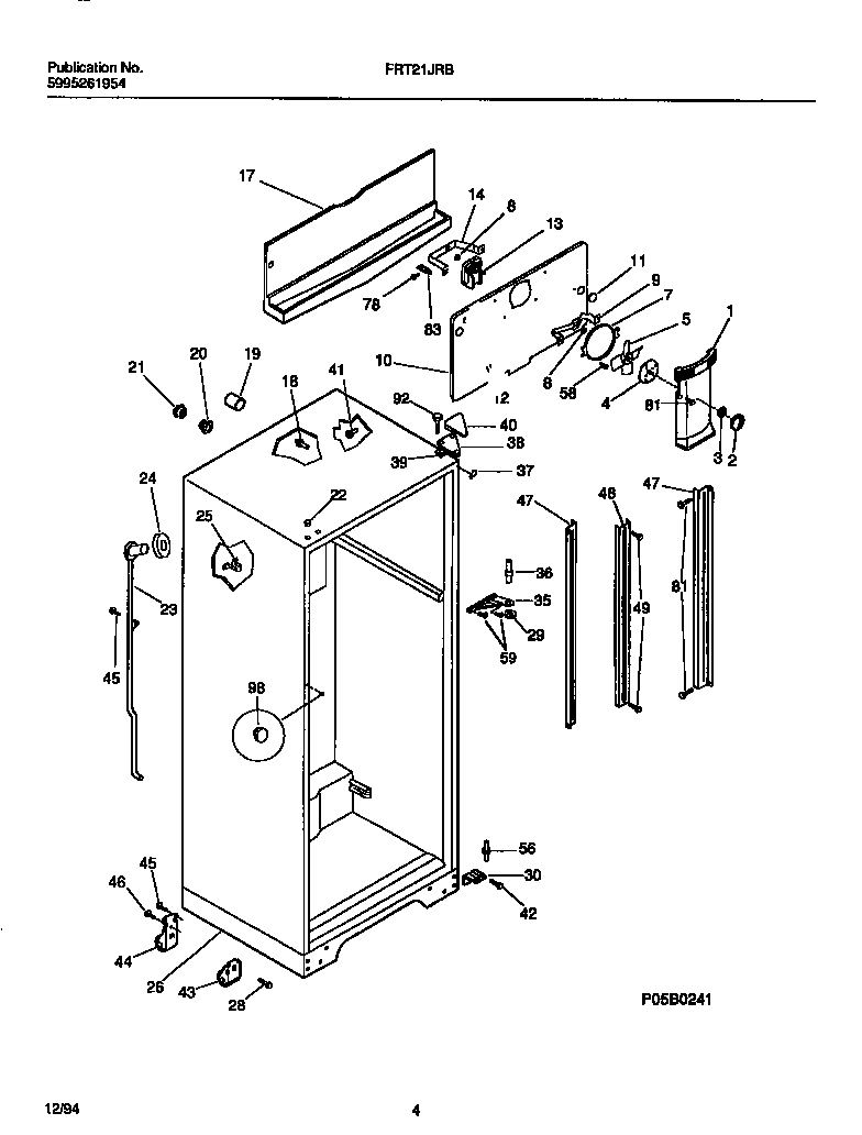 Cabinet, fan assembly