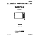 Tappan TMT106T1W1 front cover diagram