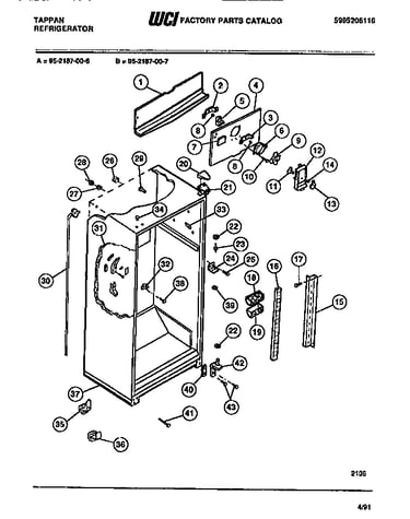 Cabinet w/fan assembly