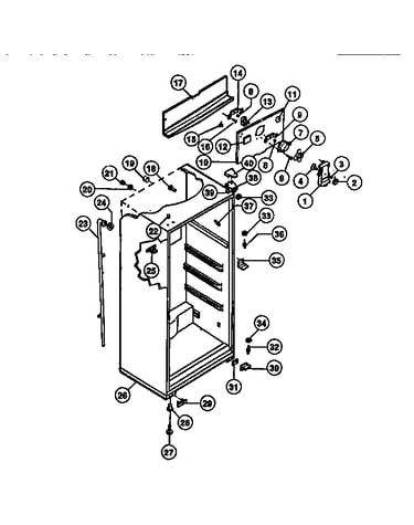 Cabinet w/ fan assembly
