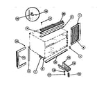 White-Westinghouse AC054L7A1 window mounting parts diagram