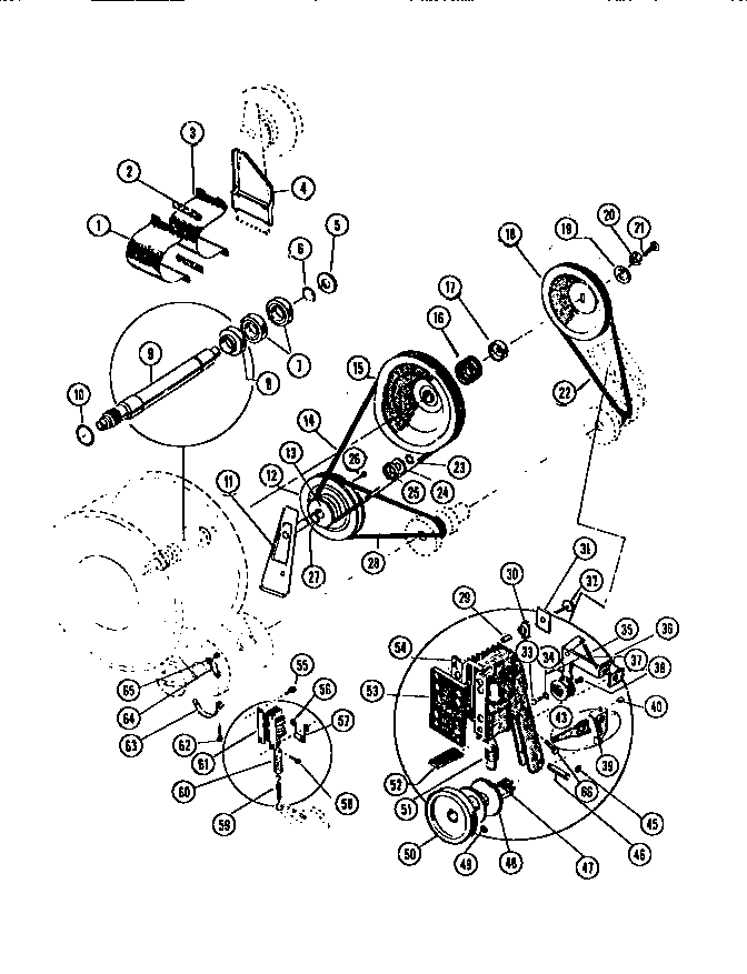 Pulley, belts