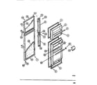 Frigidaire FPD14TLL1 food & freezer doors diagram
