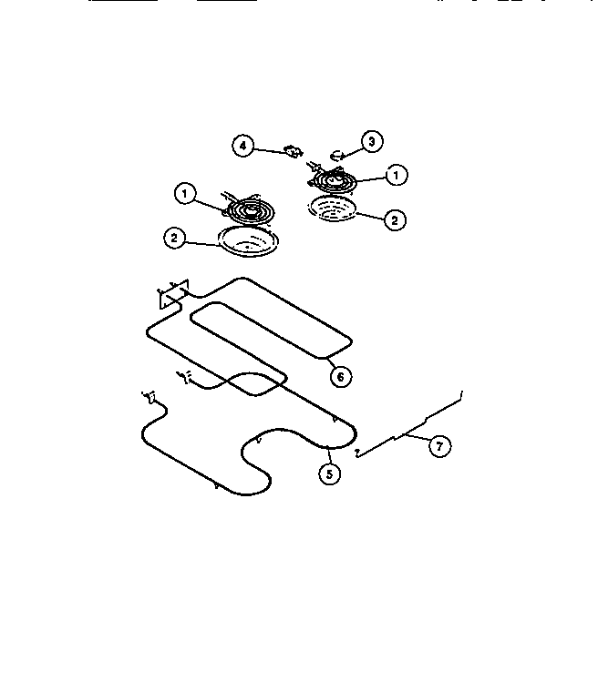 Burners, heating element