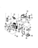 Microwave oven magnetron, transformers, stirrer, motor