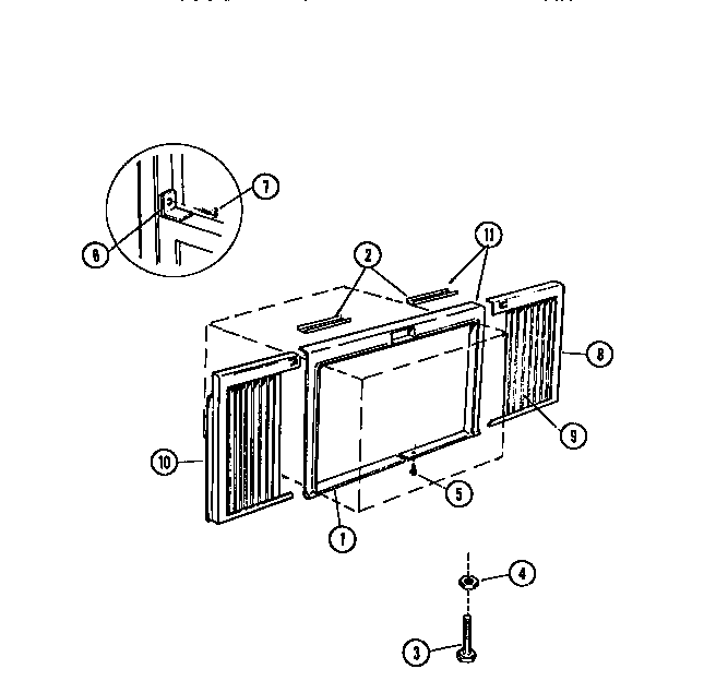 Window mounting parts