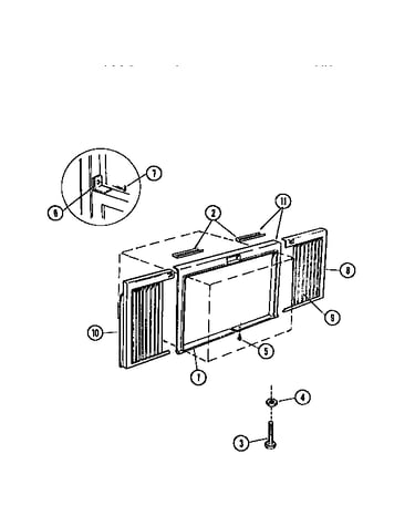 Window mounting parts