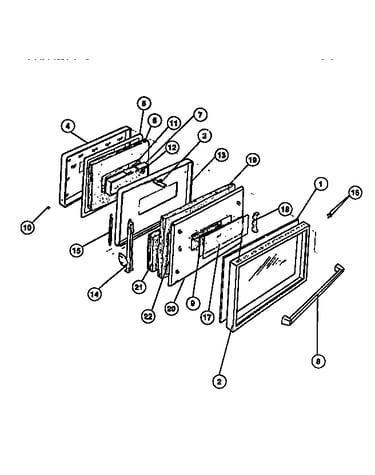 Oven door panels