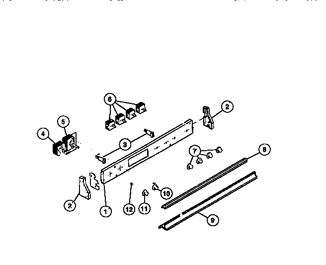 Control panel, cook-master, switches