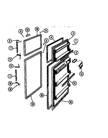 Food and freezer  doors