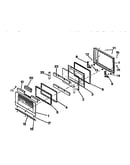 Oven  door, panels