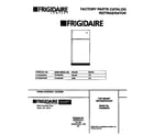 Frigidaire F44Q20CBW0 cover page diagram