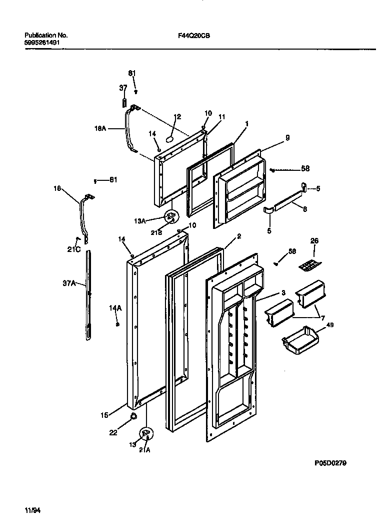 FOOD AND FREEZER DOORS