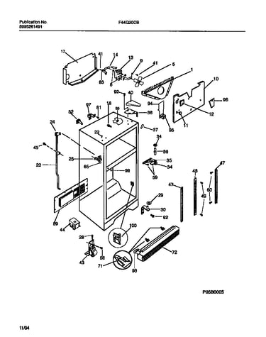 Cabinet w/ fan assembly
