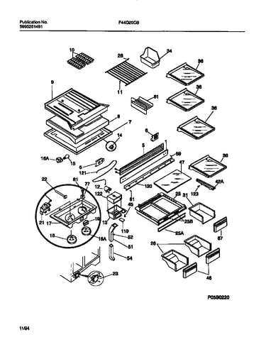 Shelves, controls, divider, mullion