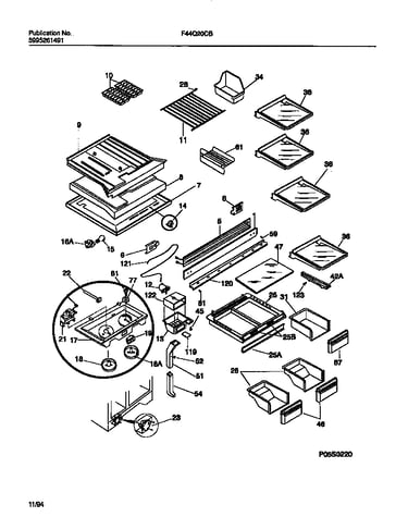 Shelves, controls, divider, mullion