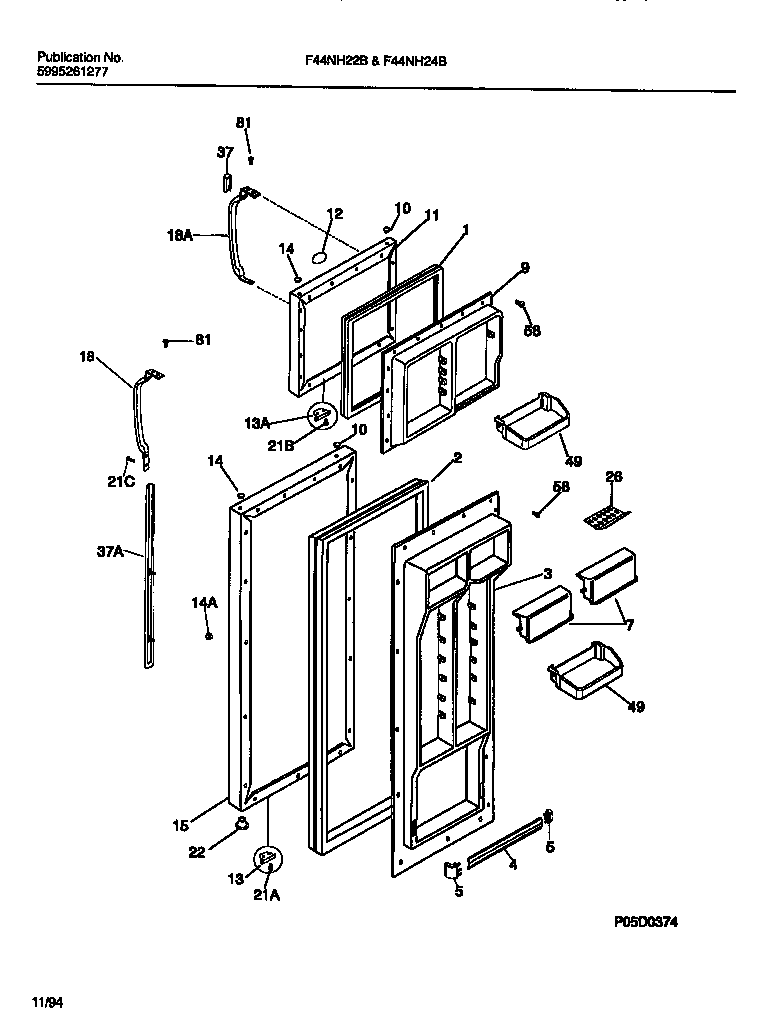 Door section