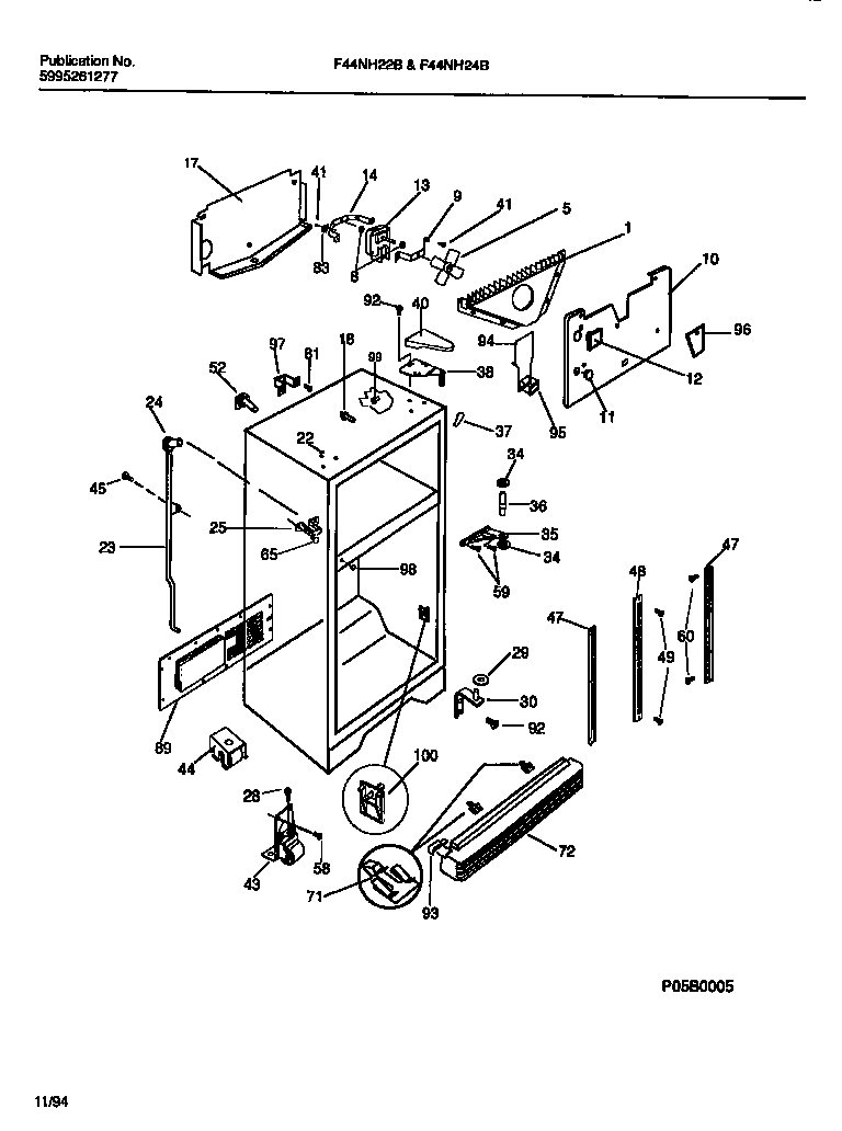 CABINET W/ FAN ASSEMBLY