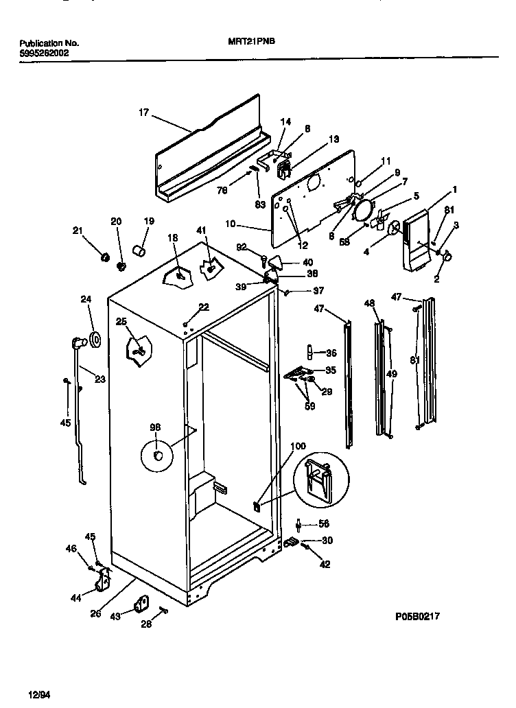 CABINET W/ FAN ASSEMBLY