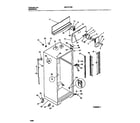 Universal/Multiflex (Frigidaire) MRT21PNBW2 cabinet w/ fan assembly diagram