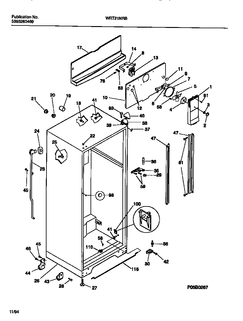 Cabinet w/ fan assembly