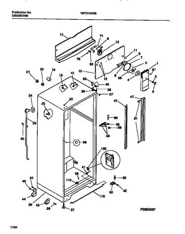 Cabinet w/ fan assembly