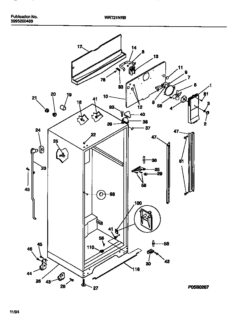 Cabinet w/ fan assembly