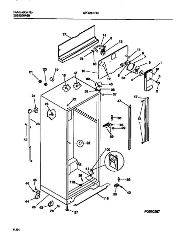 Cabinet w/ fan assembly