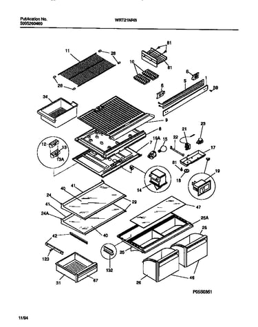 Shelves, controls, divider, mullion