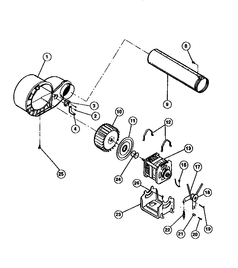 BLOWER HOUSING COMPONENTS