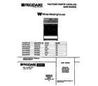 White-Westinghouse WGF325BAWA cover diagram