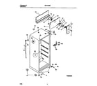 Universal/Multiflex (Frigidaire) MRT13CRBW2 cabinet w/ fan assembly diagram