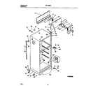 Universal/Multiflex (Frigidaire) MRT18BRBZ2 cabinet w/ fan assembly diagram