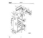 Universal/Multiflex (Frigidaire) MRT17CRBW2 cabinet w/ fan assembly diagram
