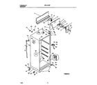 Universal/Multiflex (Frigidaire) MRT17DRBY2 cabinet w/ fan assembly diagram