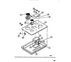 Tappan 13-3628-23-01 main cooktop & burner parts diagram