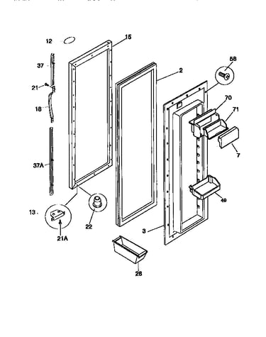 Refrigerator door