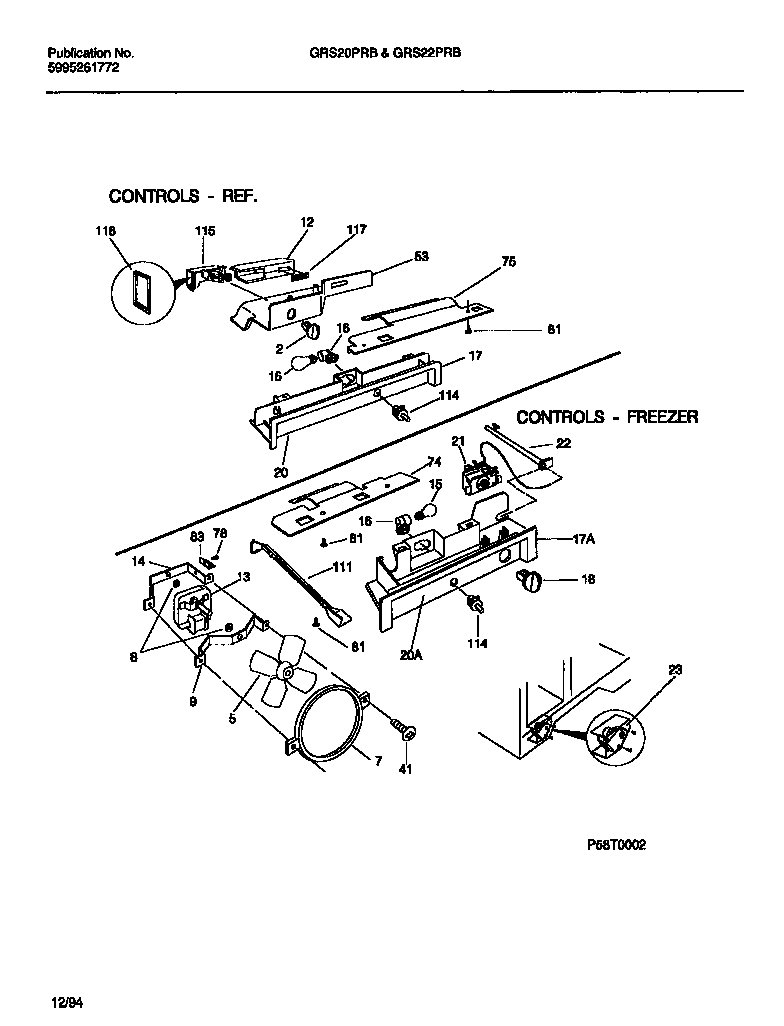 Refrigerator & freezer controls