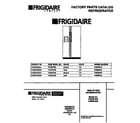 Frigidaire F45WP22BW0 front cover diagram