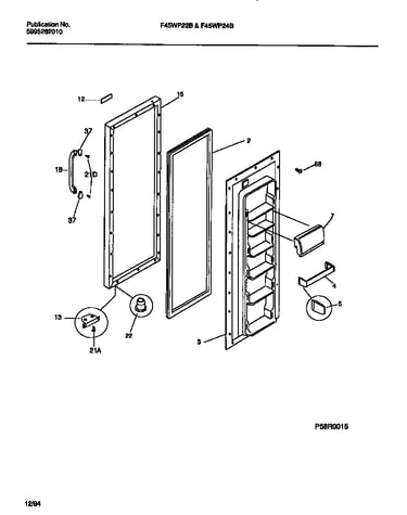 Food compartment door