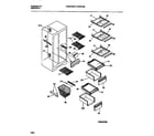 Frigidaire F45WP22BW0 interior food & freezer  compartments diagram