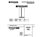 Frigidaire FRS22PRBW1 front cover diagram
