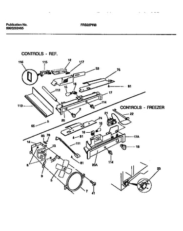 Controls, damper, fan section